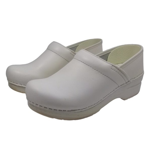 Dansko Women's Professional Padded Collars Full Grain Leather Clogs Size 6.5-7 - Picture 4 of 12